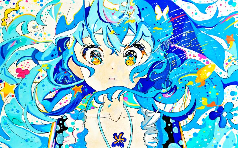 Colorful girl